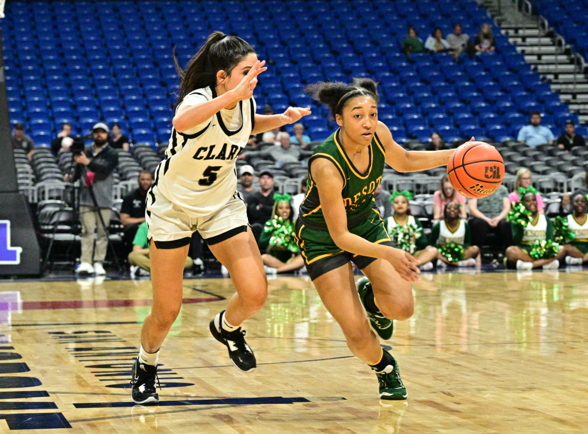 DeSoto and Clark are fittingly among the eight UIL Class 6A teams vying for a state title. Clark beat DeSoto 42-37 in the Texas high school girls basketball championship in 2023.