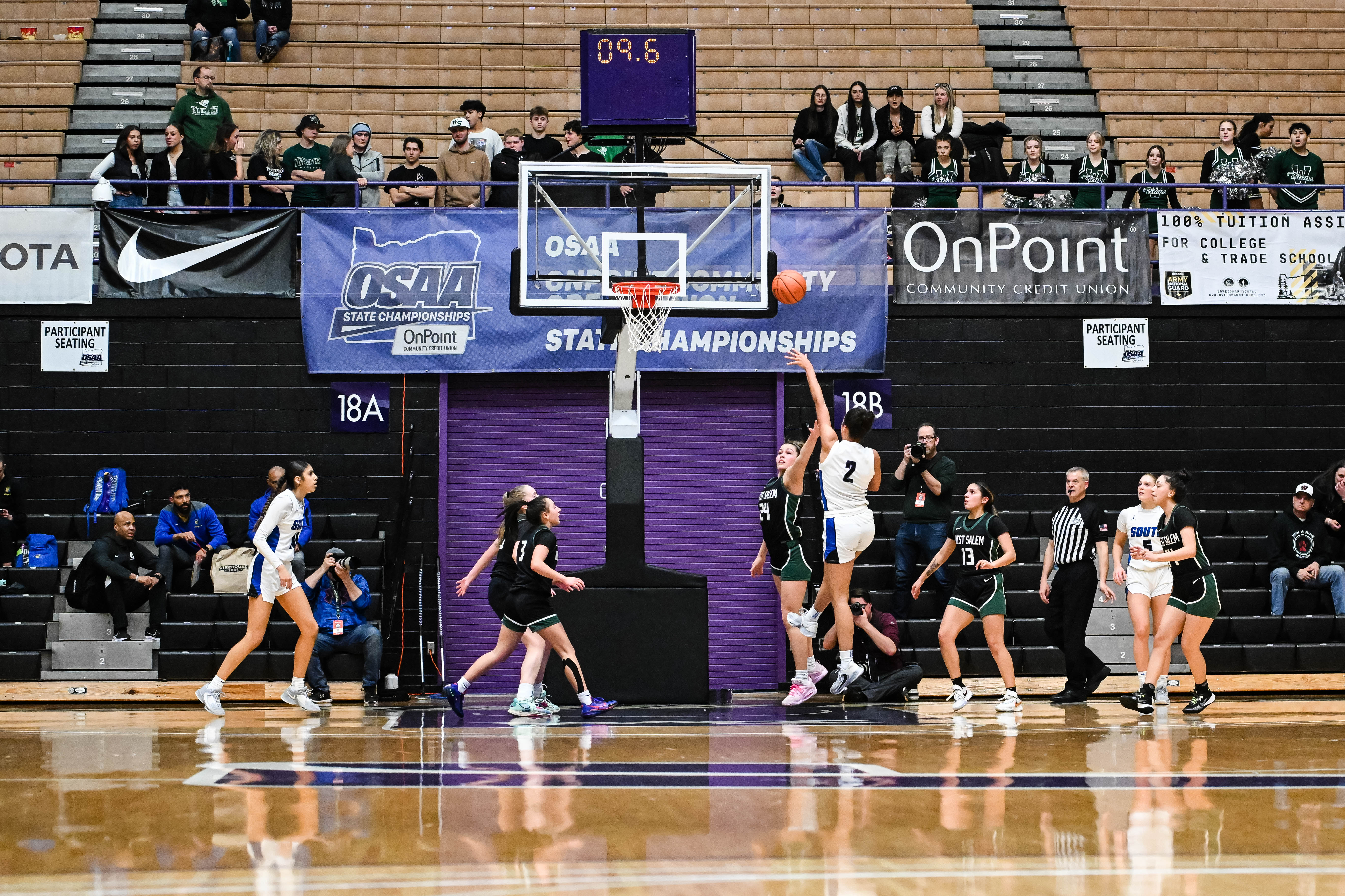 South Medford West Salem 6A Oregon girls basketball quarterfinal Naji Saker -38