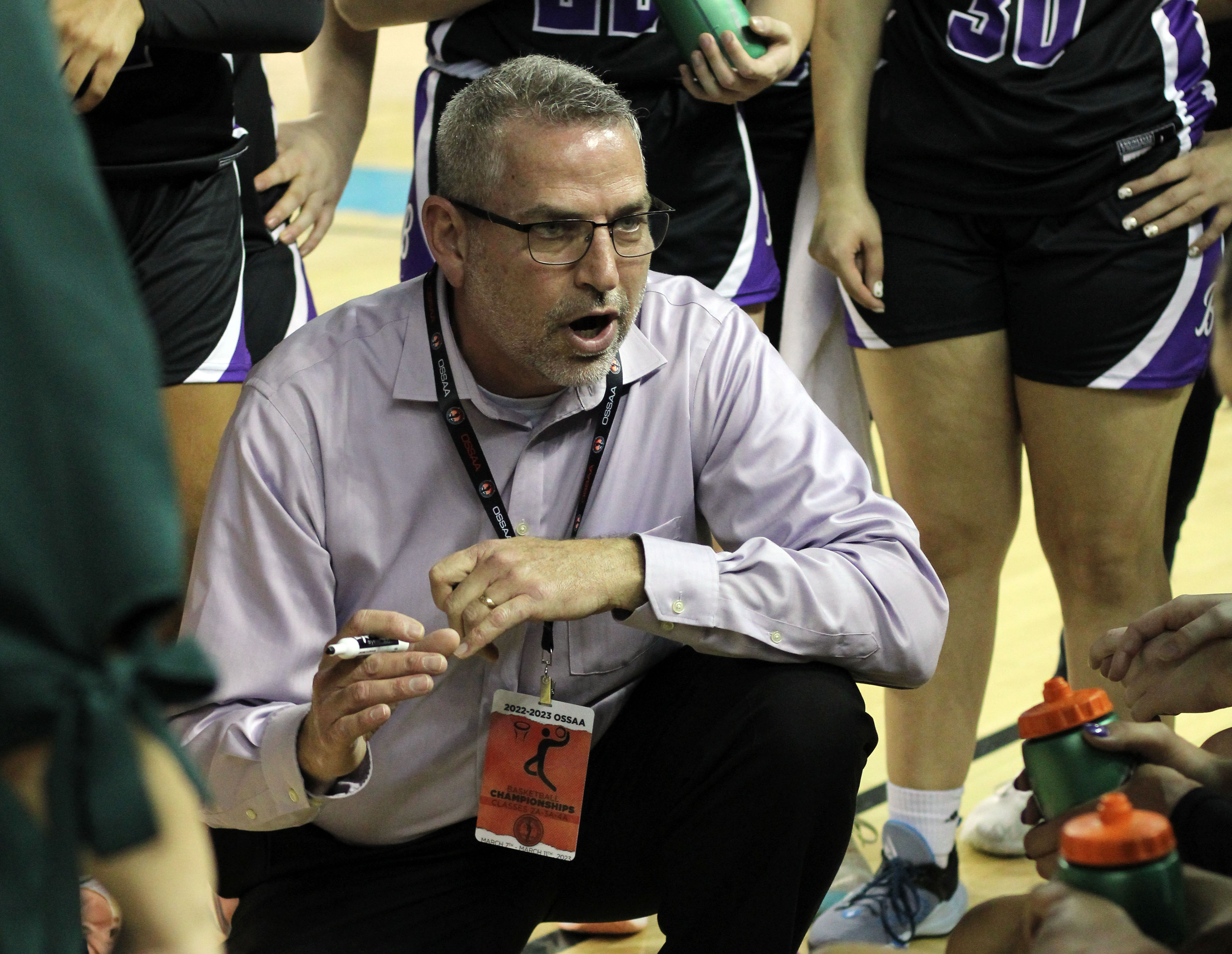 Bethany girls coach Eric Sailer helped guide the Lady Bronchos to the Class 4A state title. 