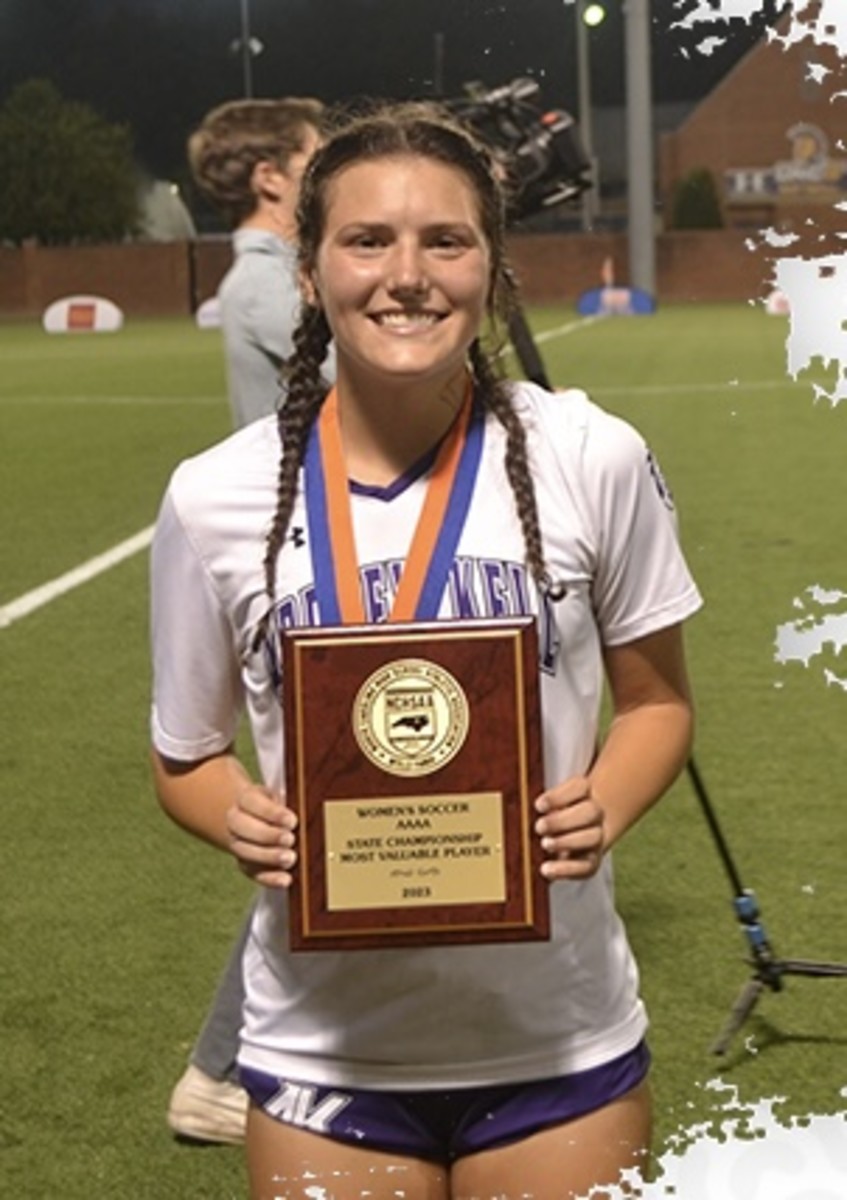 Ally Casey scored two goals in the second half for Ardrey Kell and was named the game's MVP.