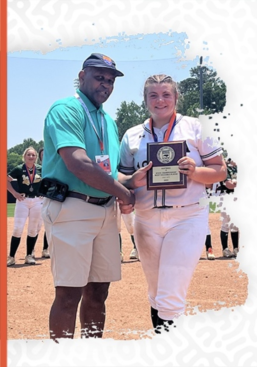 Gracie Hollingsworth of Union Academy was named the MVP of the NCHSAA 1-A softball state championship series. 