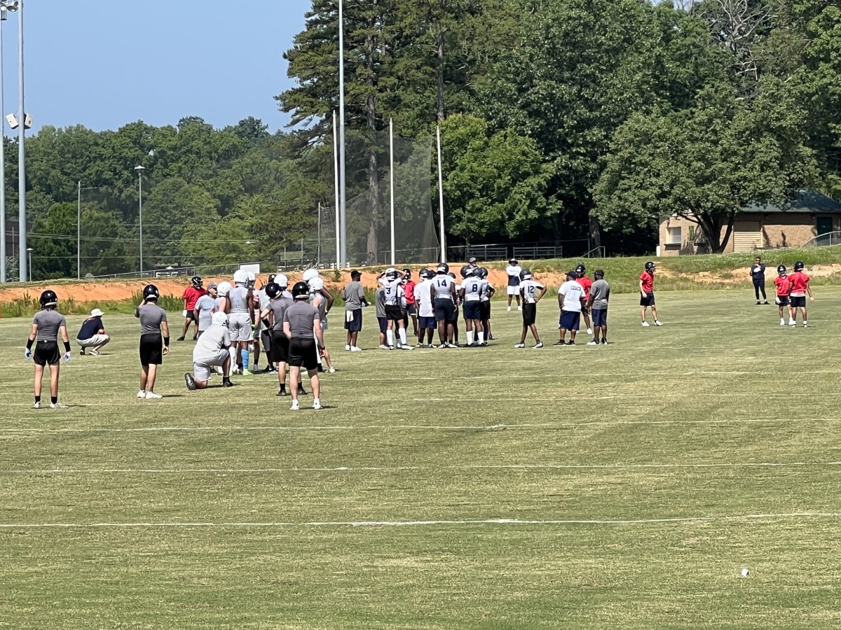 West Forsyth's practice fields were full on Saturday during 7 on 7s