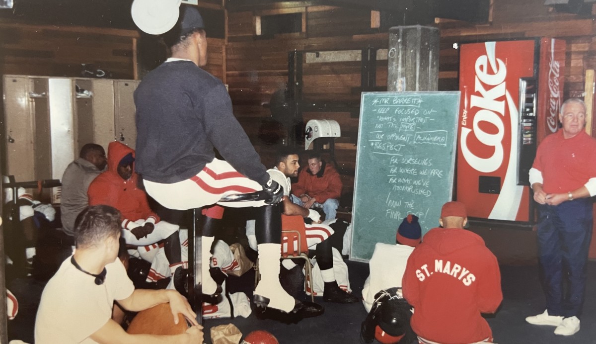 A little chalk talk during the St. Mary's era. 
