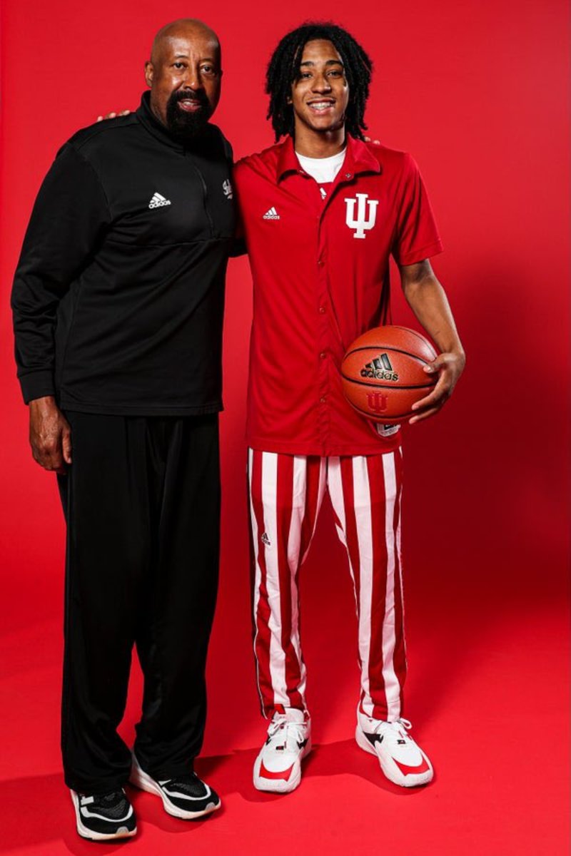Boogie Fland on his official visit to Indiana 