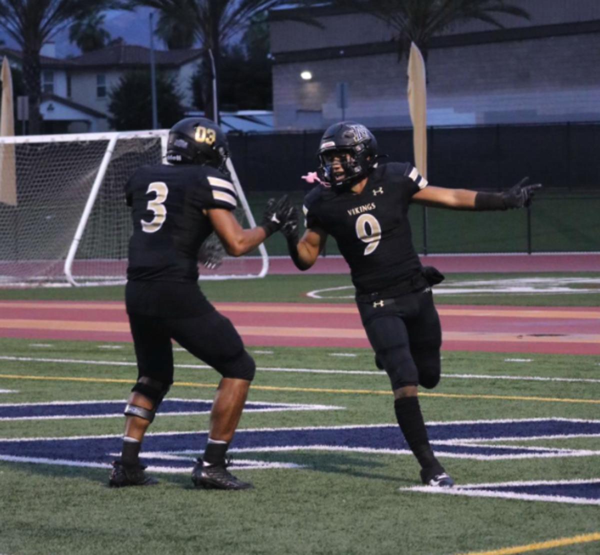 Senior Angel Barraza (#9) leads Northview with 13 rushing touchdowns, 52 tackles (tied), 8 TFLs, and 3 sacks (tied)
