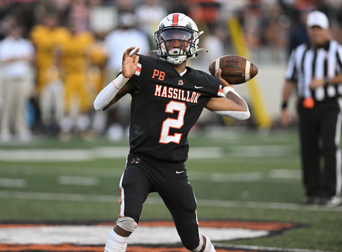Photo of Massillon quarterback Jalen Slaughter by Jeff Harwell