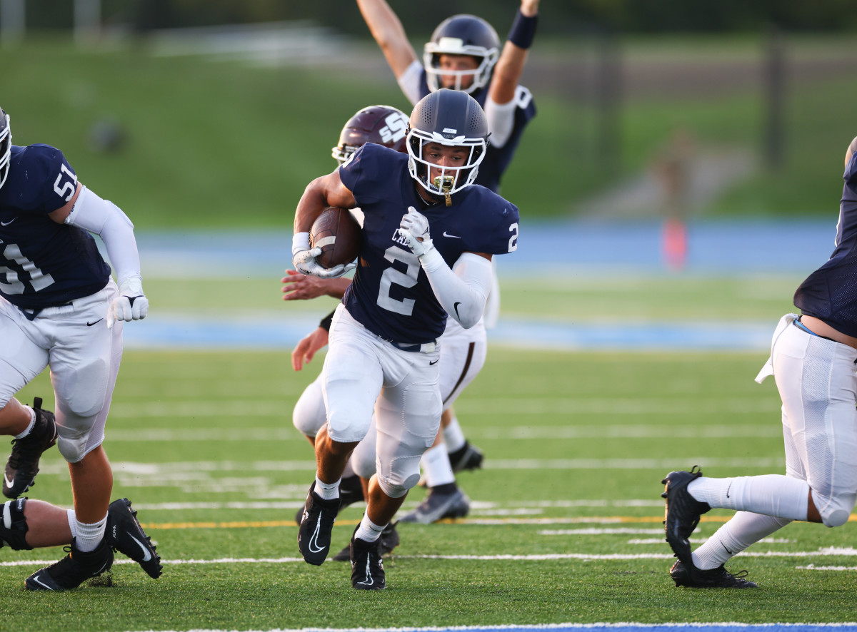 St. Thomas Academy cruised to a 42-7 season-opening victory over South St. Paul on September 1, 2022 in Mendota Heights, Minnesota.