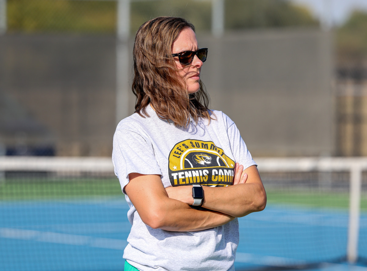 Raymore-Peculiar at Lee's Summit Missouri girls tennis October 5 2022 David Smith 4804