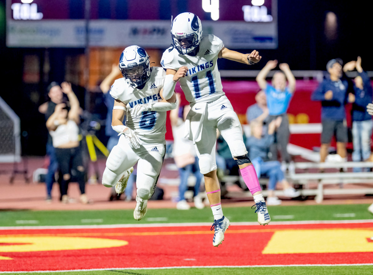 Pleasant Valley continued its 'revenge tour' with a convincing 38-20 CIF Northern Section Division 2 semifinal win at Enterprise-Redding on November 18, 2022.