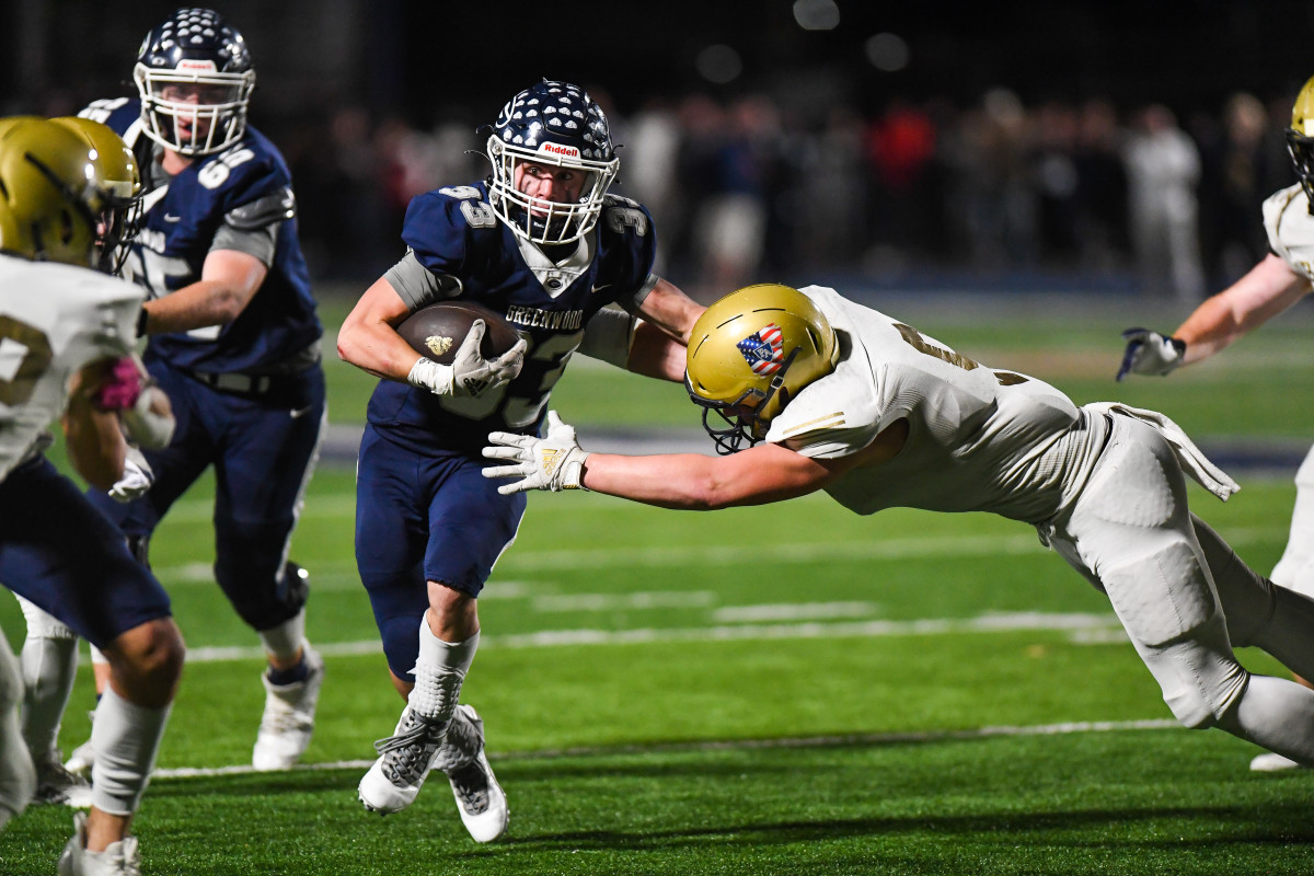 Greenwood rode to a 33-23 over win previously unbeaten undefeated Pulaski Academy at Smith-Robinson Stadium on October 28, 2022 in Greenwood, Arkansas.