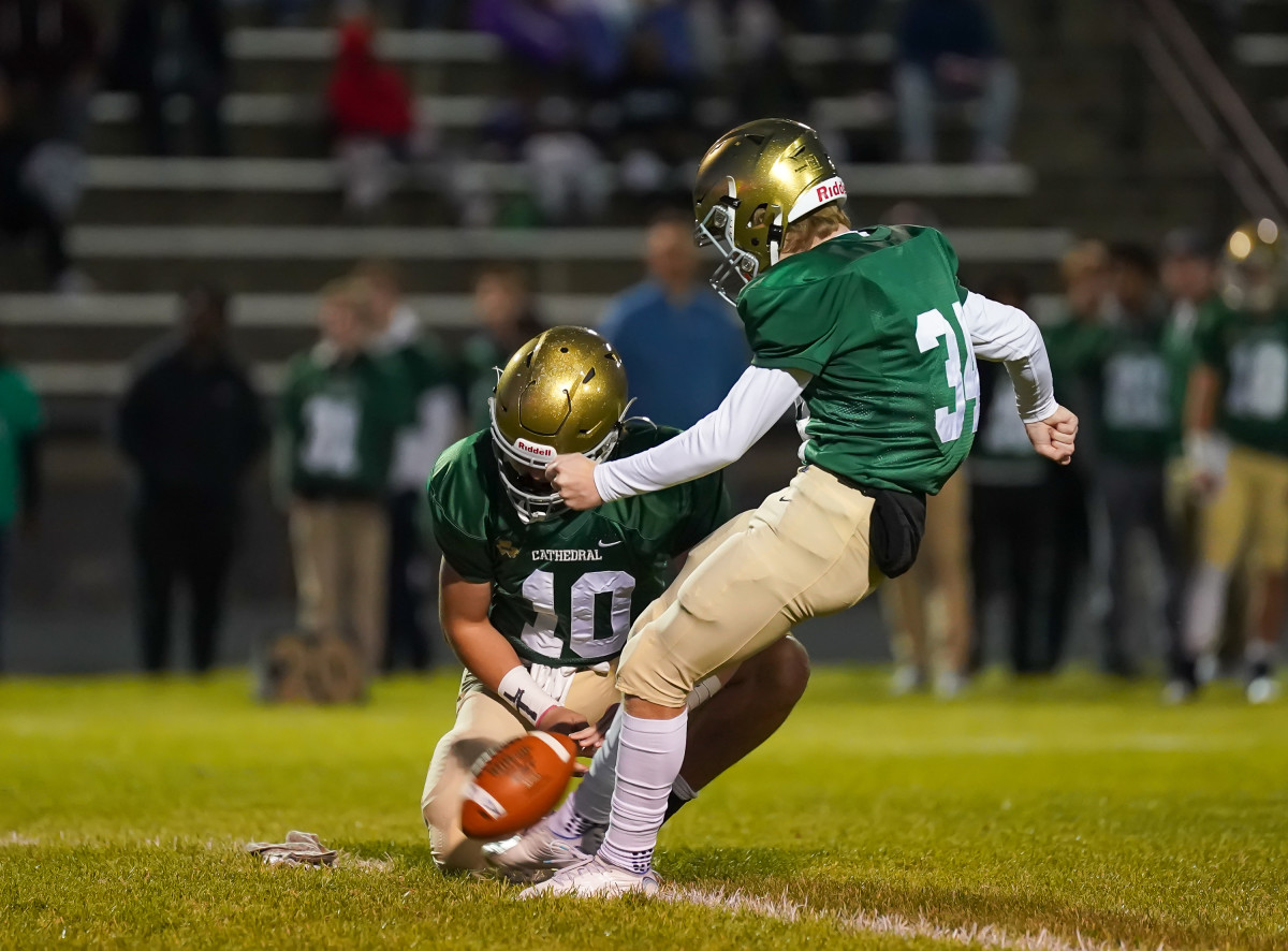 Cathedral vs Lawrence North Indiana football October 28 2022 Tyler Hart 7718