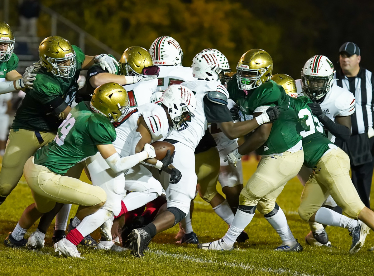 Cathedral vs Lawrence North Indiana football October 28 2022 Tyler Hart 7737