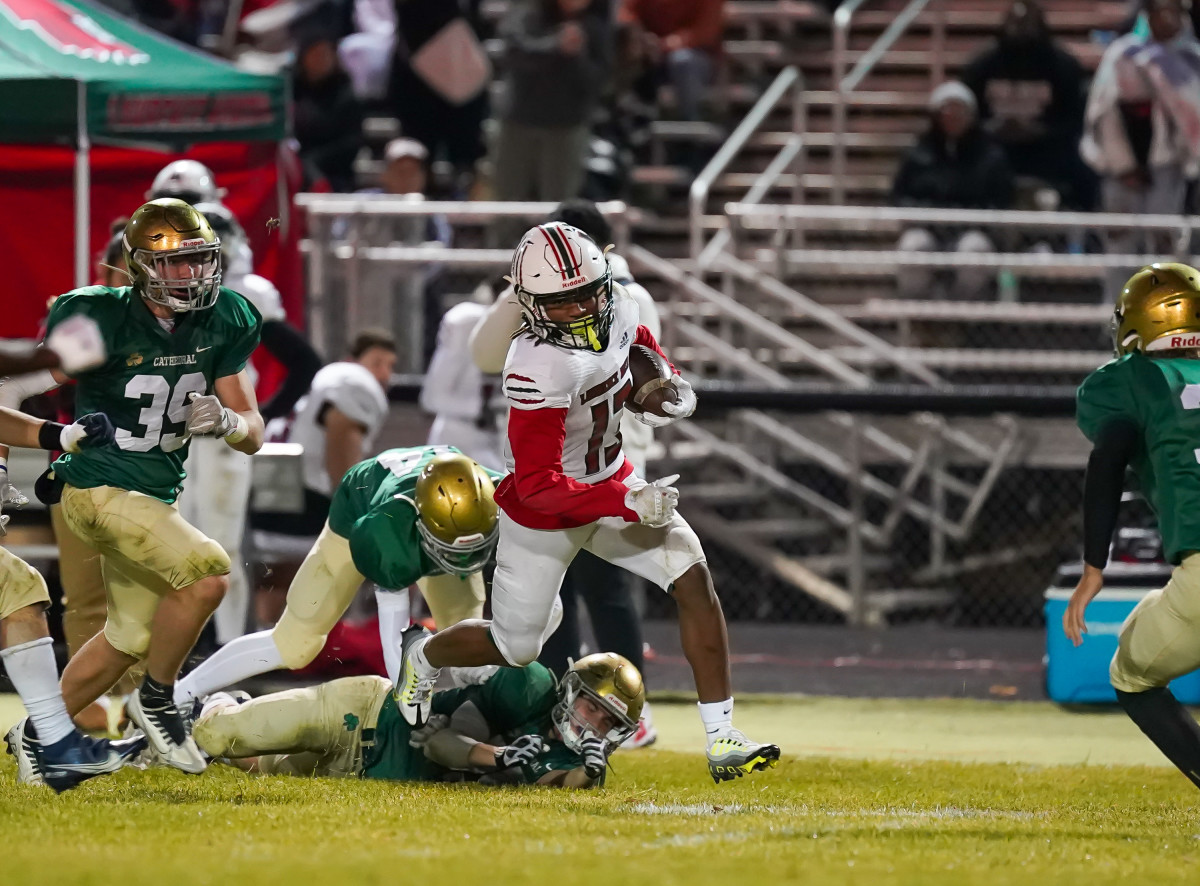 Cathedral vs Lawrence North Indiana football October 28 2022 Tyler Hart 7750