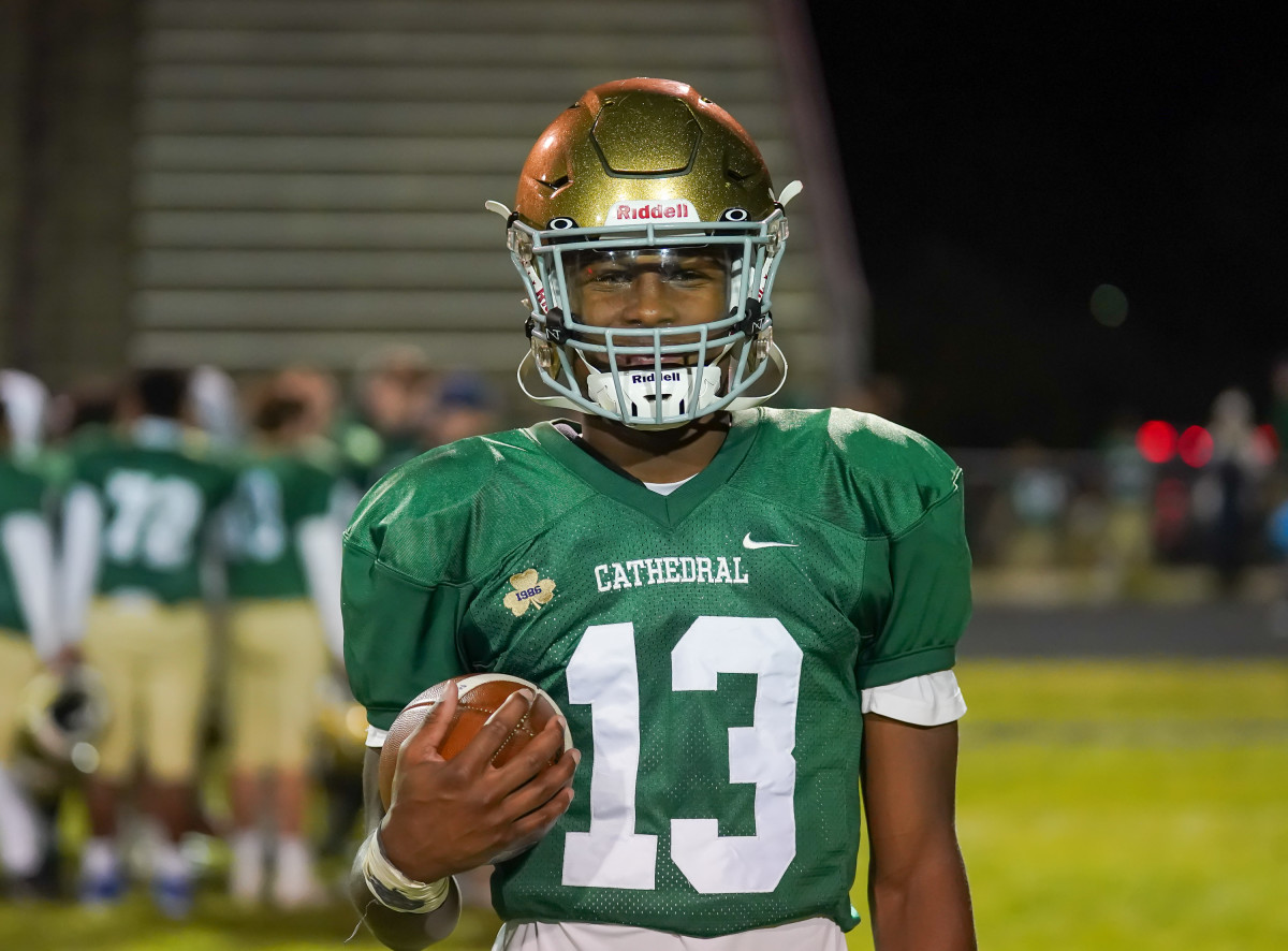 Cathedral vs Lawrence North Indiana football October 28 2022 Tyler Hart 7763
