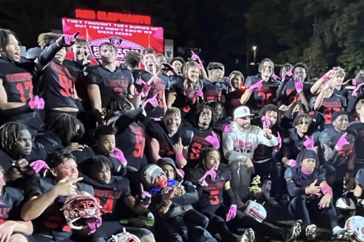 The Gainesville football team won its first region title since 2013, on Friday with a win over North Forsyth, while honoring the school's 2012 team which won a state championship.