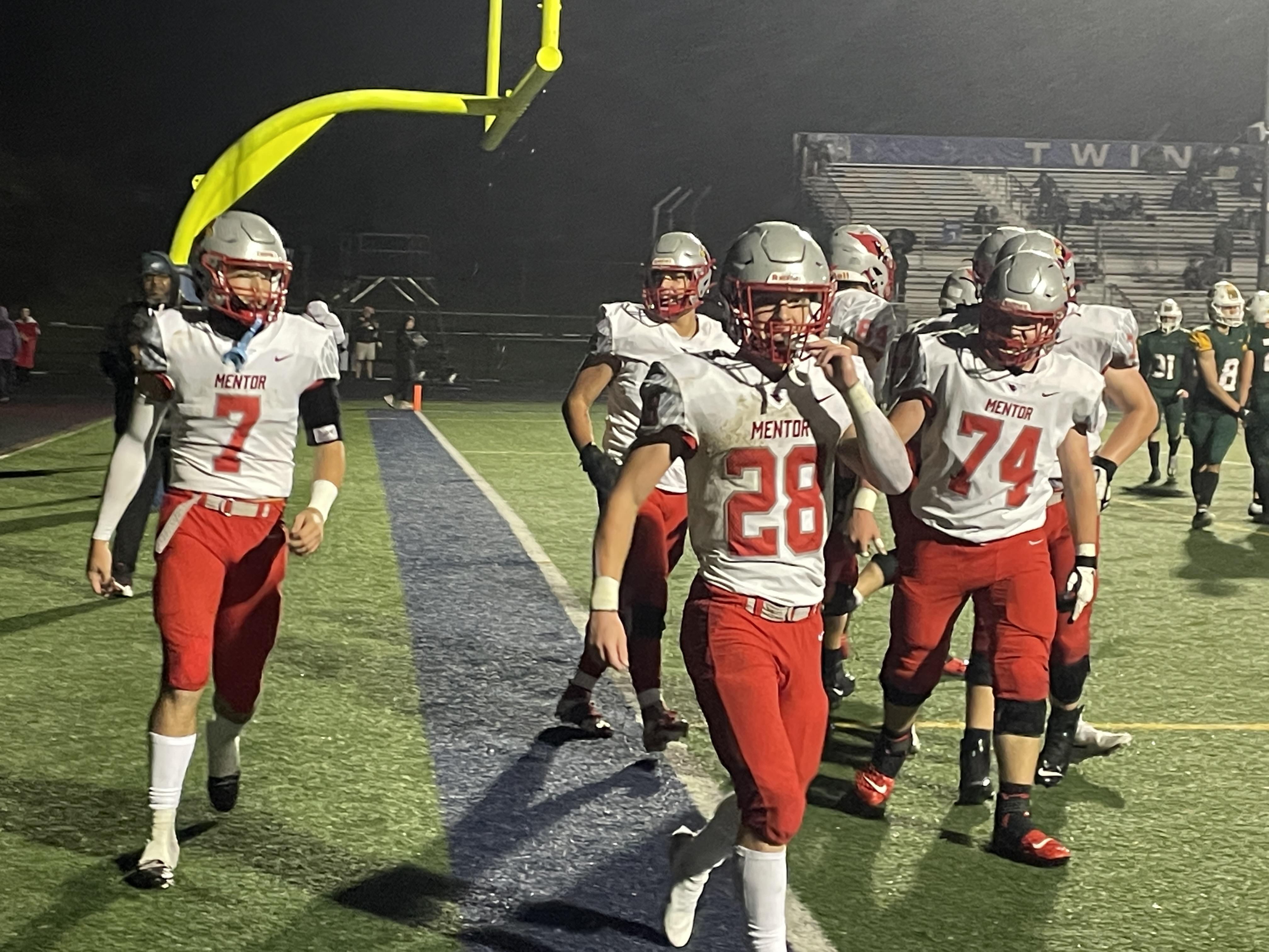 Mentor football comes away with 4221 win over Medina in regional