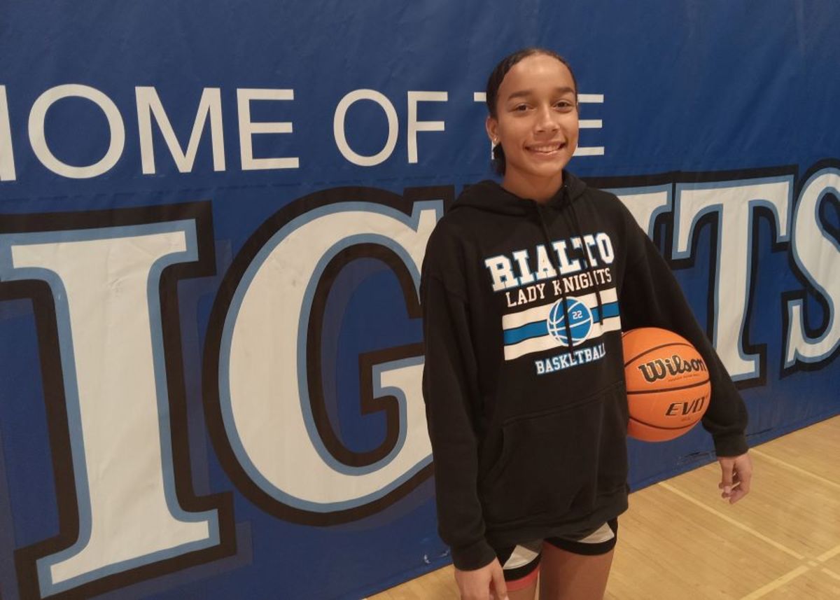 Carrington Davis, a 5-foot-10 junior wing, averages more than 28 points per game for the 23-3 Rialto Knights. 
