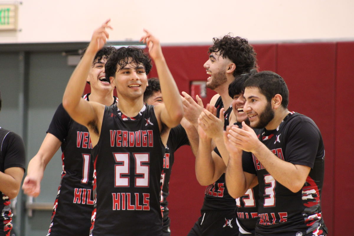 Verdugo Hill celebrates its City title victory at Pasadena City College on Saturday, Feb. 24, 2024.