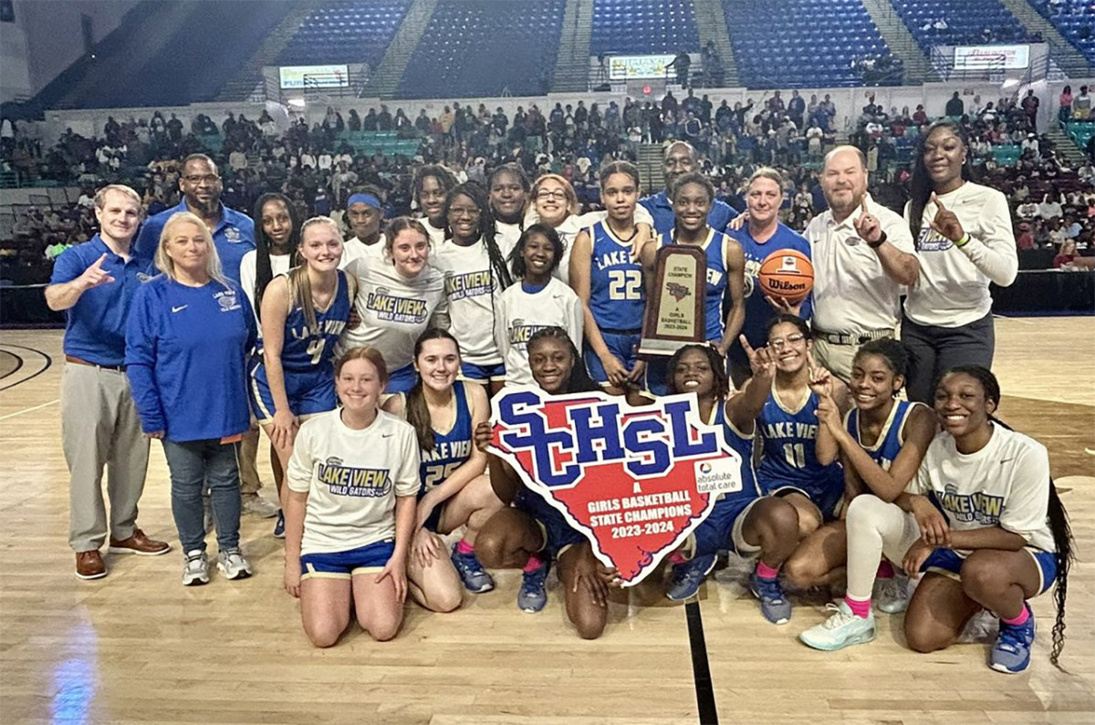 The Lake View Gators overcame a four-point deficit in the final minute to defeat Denmark-Olar, 49-46, the SCHSL Class 1A girls basketball state championship game.