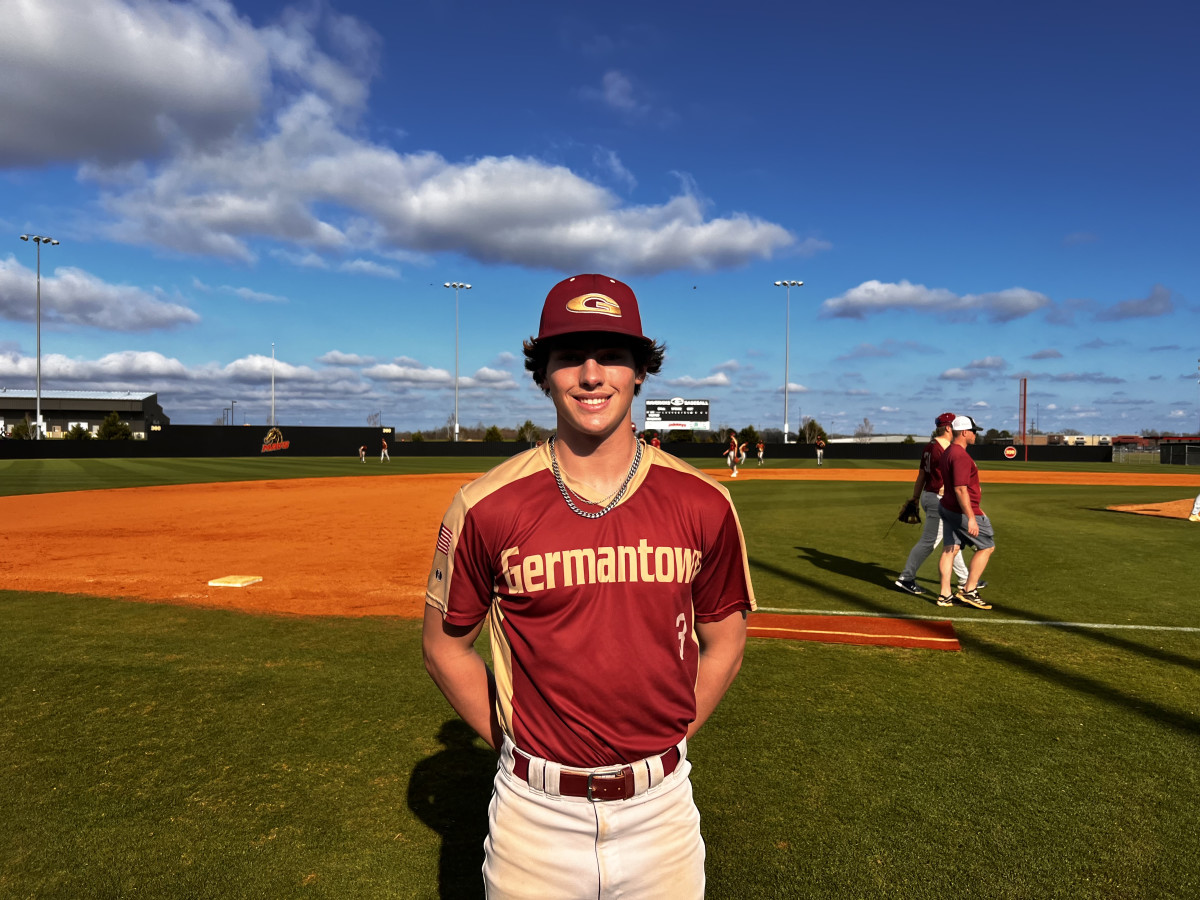 Tulane signee Drew Harrison tossed a no-hitter for the Germantown Mavericks against his best friend Chase Russell and the Madison Central Jaguars on Tuesday, March 5, 2024 in Gluckstadt, Miss.