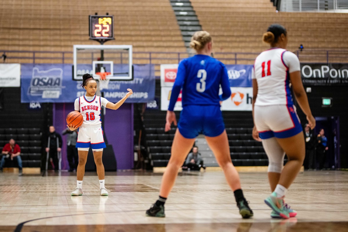 Benson Grants Pass 6A Oregon girls basketball quarterfinal 2024 Naji Saker -54
