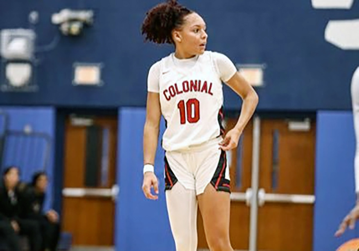 Carmen Richardson paced Colonial on offense with 18 points as the Grenadiers defeated Doral Academy, 55-49, in the FHSAA Class 7A Girls Basketball State Semifinals. Colonial will face Dr. Phillips on Saturday in the state championship game.