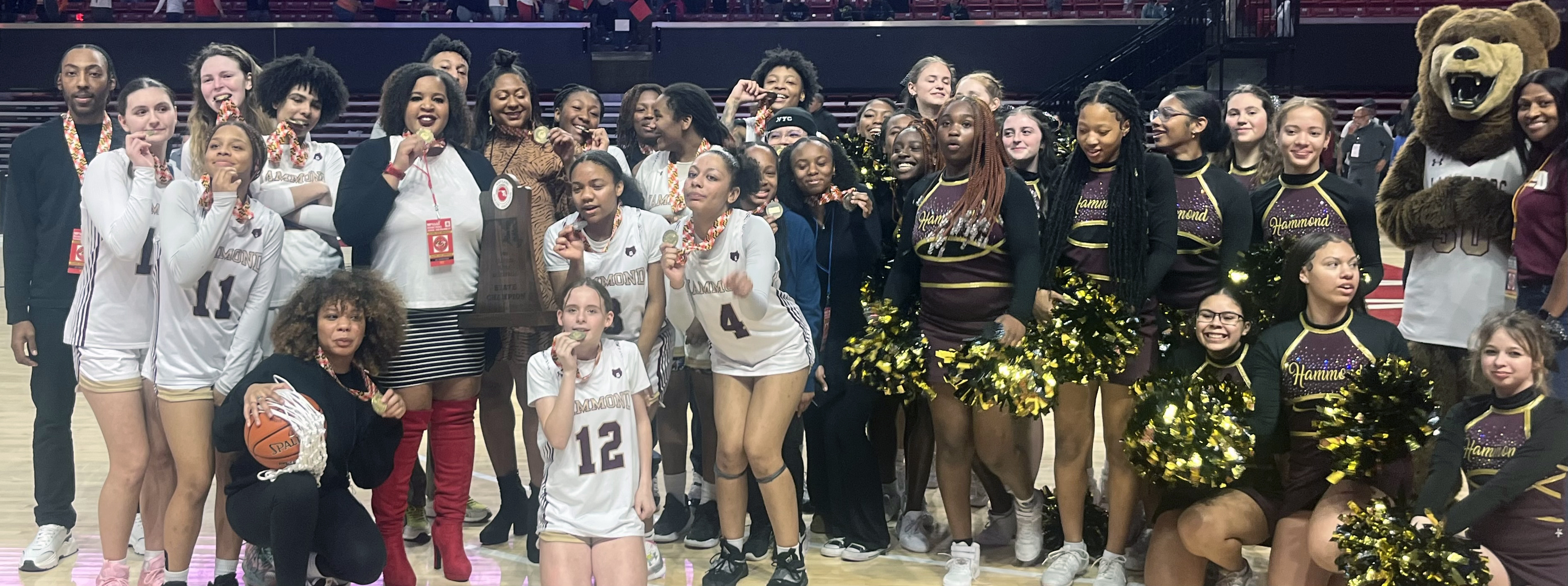 Hammond girls basketball completed a 27-0 season with the MPSSAA Class 2A state title Friday. The Bears defeated Francis Scott Key, 65-46, at the University of Maryland.