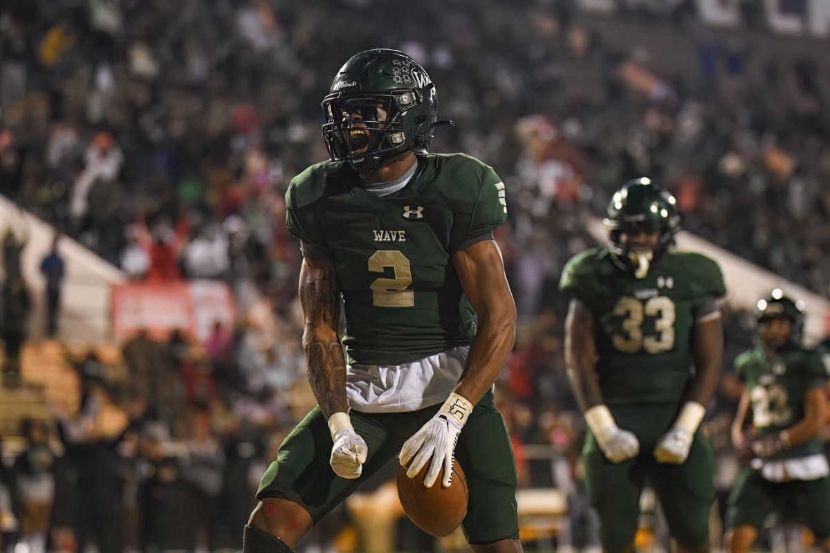 West Point Green Wave tailback Kahnen Daniels, a class of 2023 University of Florida commit, went off for seven touchdowns in a 50-40 win over Noxubee County.