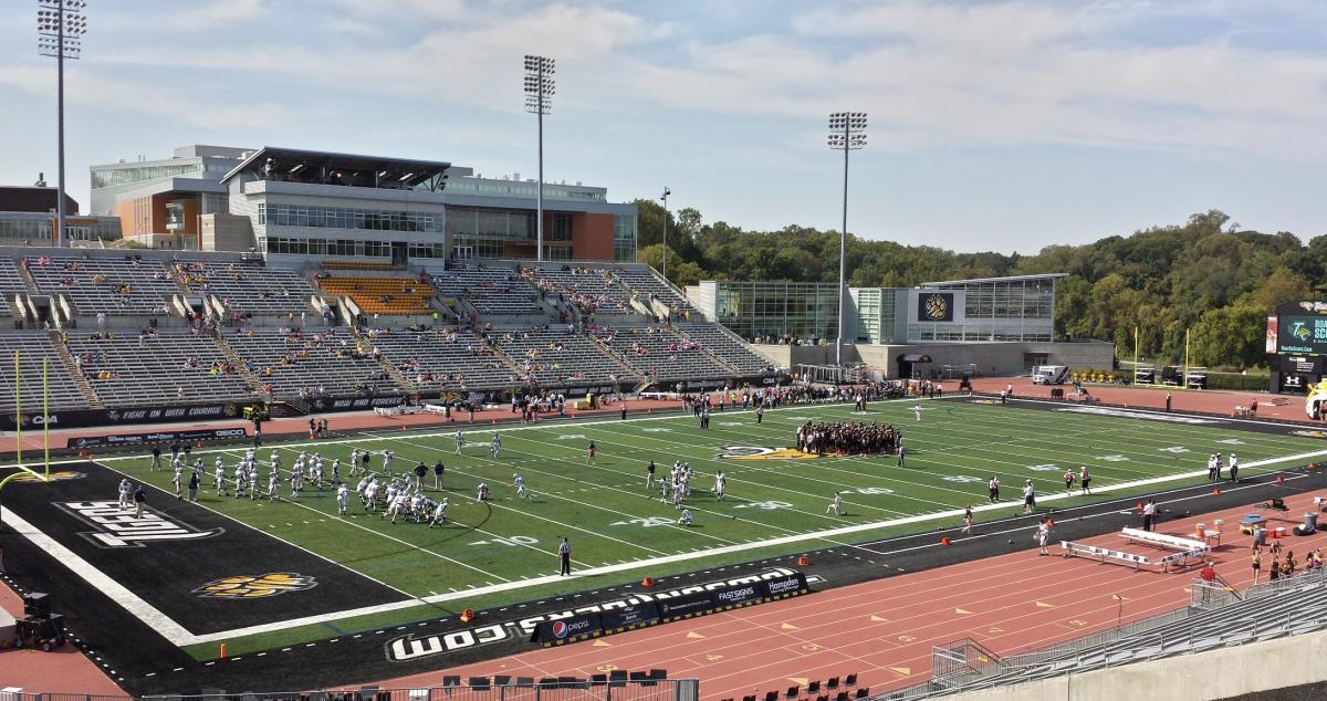 Johnny Unitas Stadium, on the campus of Towson University, will host the 2023 MIAA Football Championships on Nov. 19, 2023. It is the first time since 2012 that the event will be played at Towson.