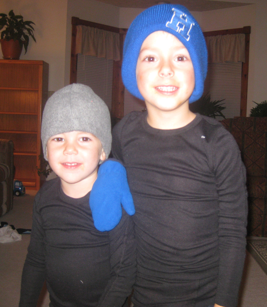 Johnny and Josh DiBlasio get ready to attend a Hilliard Davidson football game (photo courtesy of the DiBlasio family)