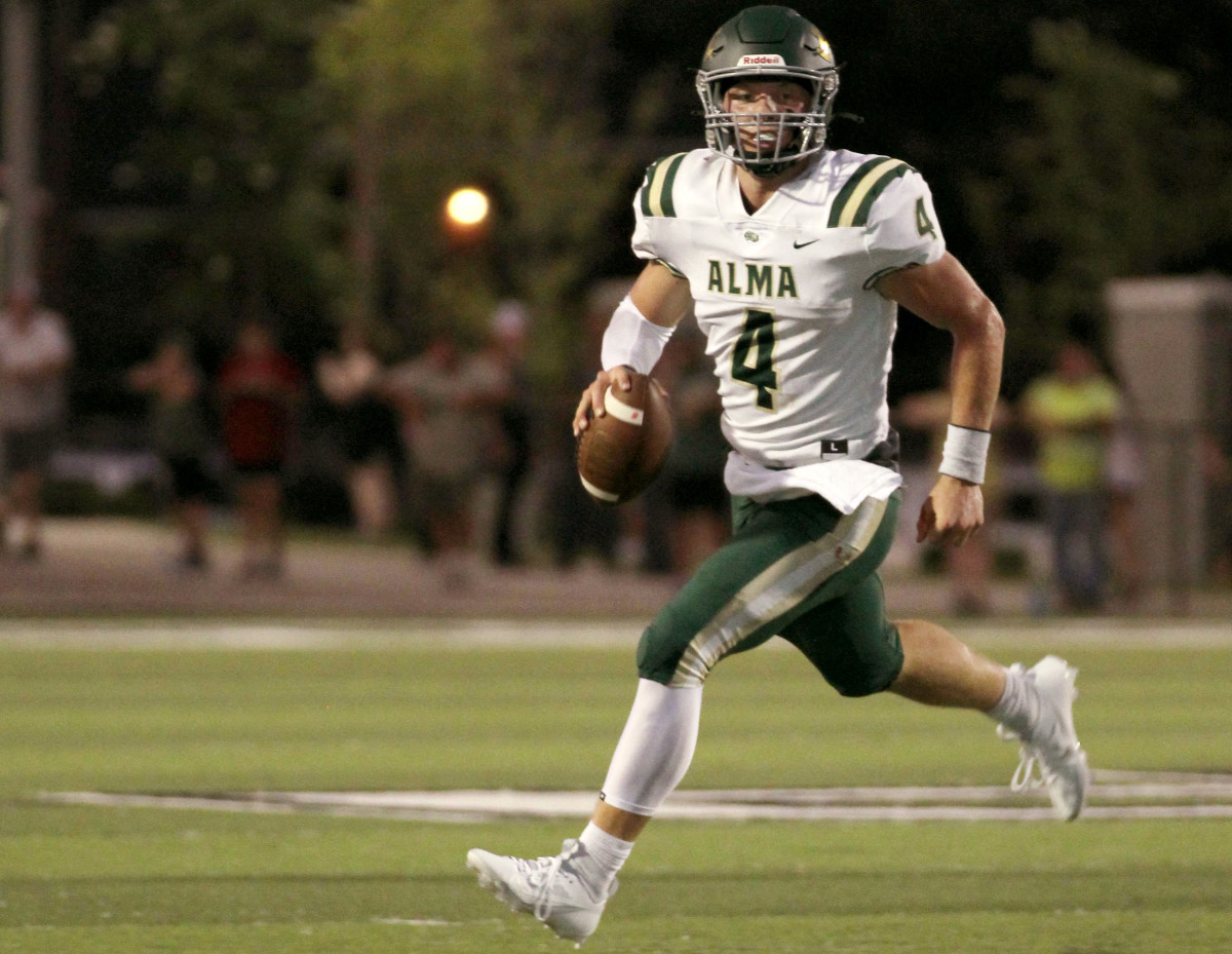 Alma quarterback Jackson Daily is a third-generation star. (Photo by George Mitchell)