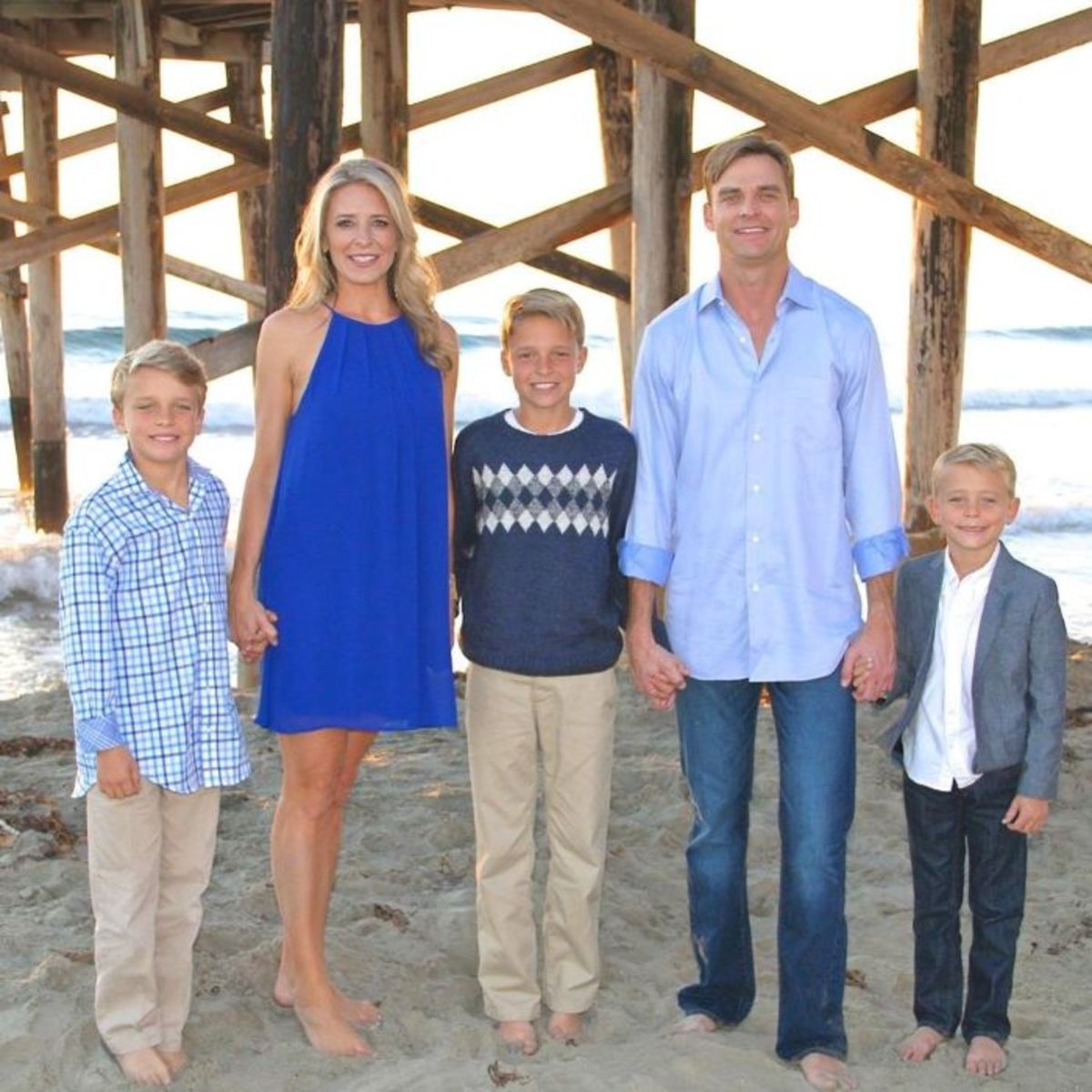 The Annett family (L-R): Brady, Ami, Kaleb, Colby and John David a decade ago.