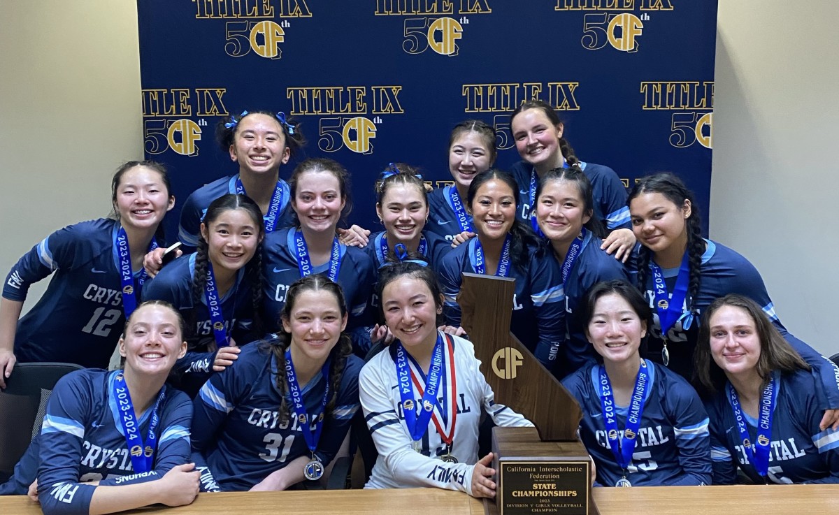 California state volleyball championships Valley Christian, Crystal