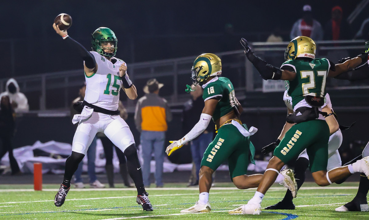 Grayson's defense was incredible in the Rams' 19-14 win over Buford. The held the Wolves to just 114-yards of total offense and sacked quarterback Dylan Raiola six times.