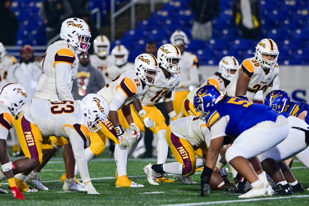The Dunbar defense was relentless through the Poets' 8-0 win over Calvert in the Maryland Class 2A/1A state championship game, Friday at Navy-Marine Corps Stadium in Annapolis.
