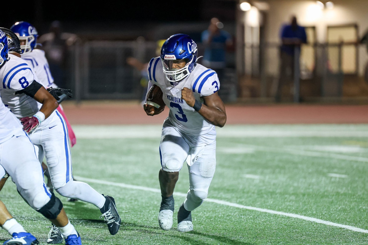 Meridian tailback Daniel Hill led the Wildcats to the MHSAA Playoffs for the first time since 2017 and amassed more than 2,300 yards of total offense. (Photo by Chris Brooks)