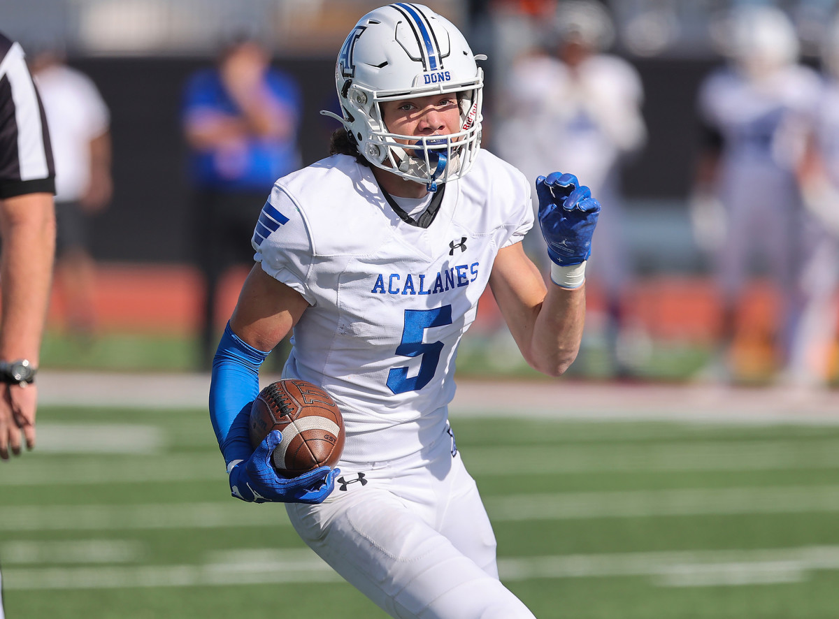 Acalanes senior wide receiver, cornerback and kicker Trevor Rogers was everywhere on Saturday, including seven catches for 149 yards and two touchdowns. 