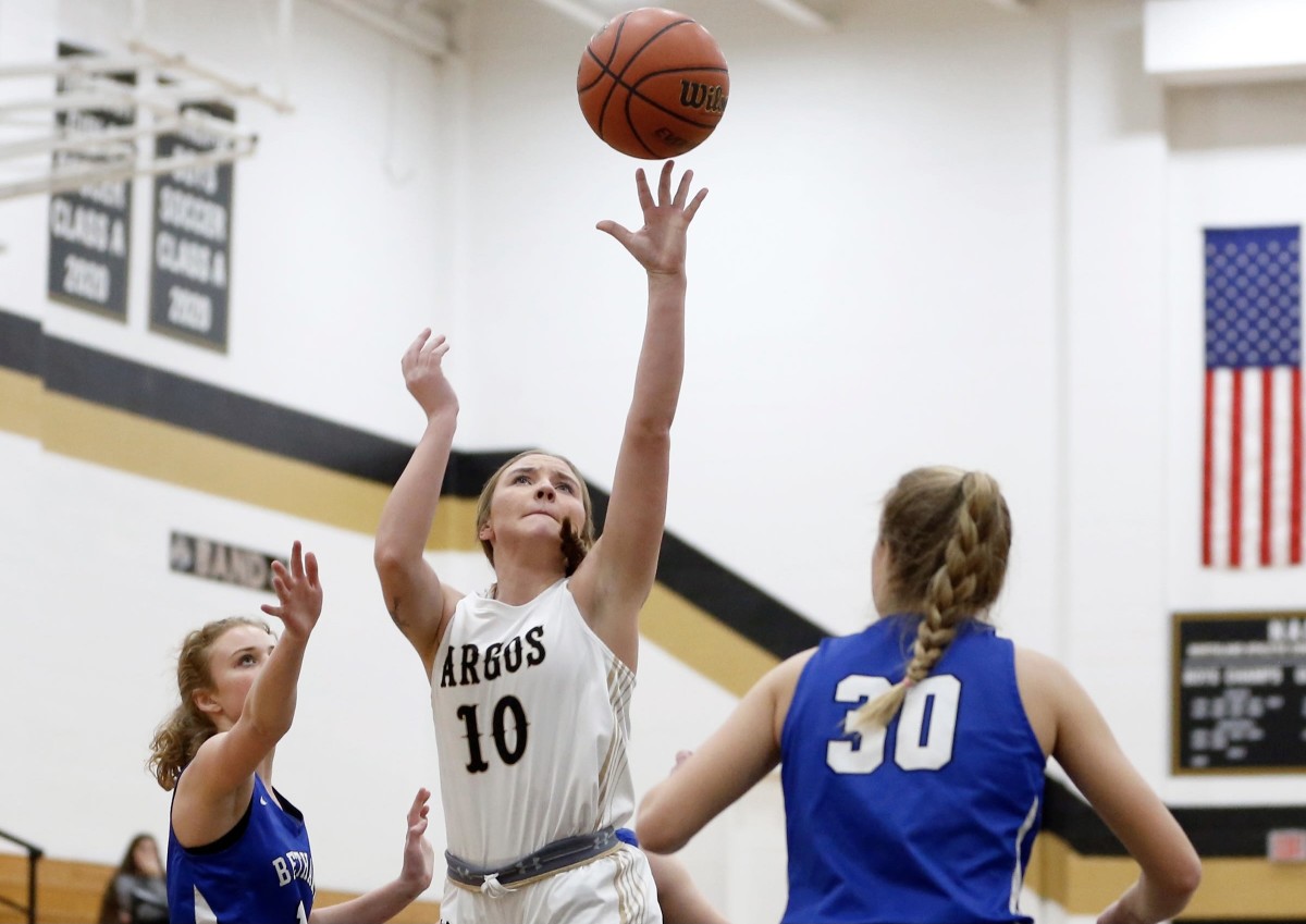 SBLive readers voted Argos senior Samantha Redinger (10) the most underrated girls basketball player in the nation.